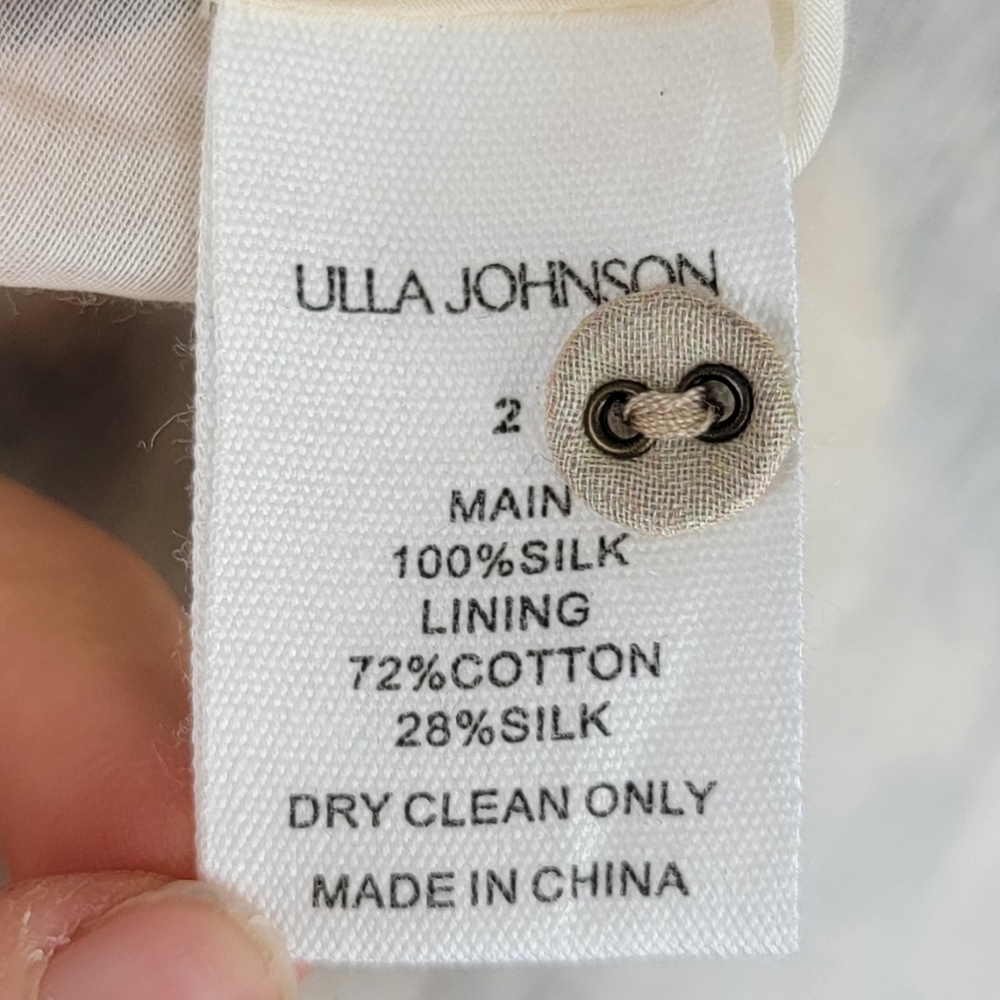 NWT Ulla Johnson Adelaide Printed Silk Minidress SS23 Runway Size 2 - Picture 13 of 15
